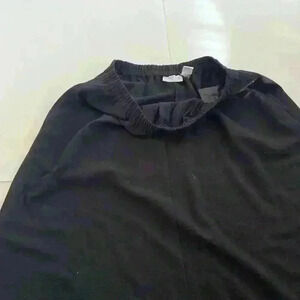 ORVIS sporting Traditions Black Skirt Size 12 Elastic Waist Side Pockets​